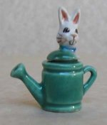 RABBIT IN WATERING CAN TEAPOT